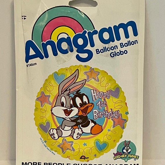 Anagram Party Supplies Baby Looney Tunes Anagram Metallic Balloon 8
